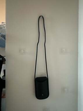JW PEI Black Vegan Leather Phone Crossbody Bag